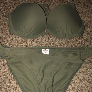 Olive green bikini set